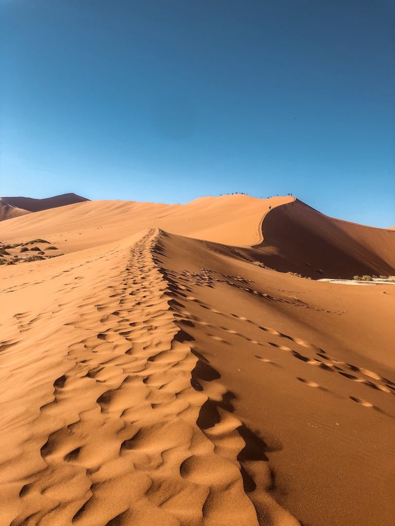 Brown Sand Under Blue Sky